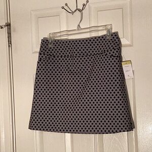 Geometric Black and White Women's Skirt